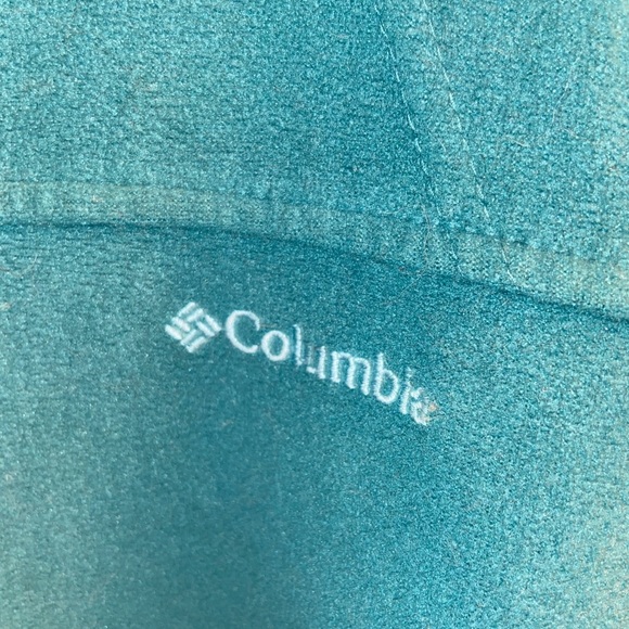 Columbia Teal Fleece Zip-up Jacket XL - Picture 3 of 11
